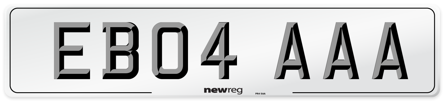 EB04 AAA Number Plate from New Reg